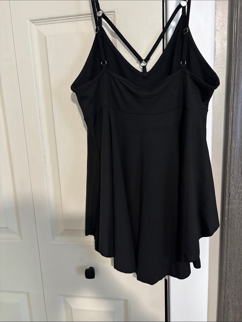 Black Strappy Women's Swing Cami Top - Picture 4 of 4
